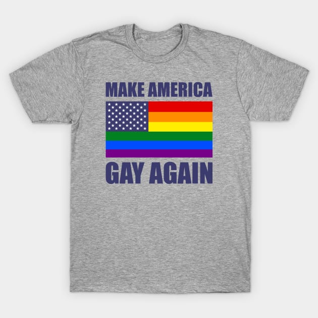 Rainbow LGBTQ American Pride Diversity Flag T-Shirt by redhomestead